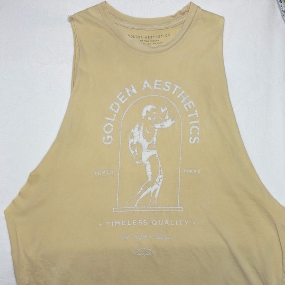 Golden Aesthetics | Muscle Tank | Yellow | Men’s XL - Picture 3 of 9